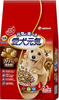 愛犬元気成犬用【ビーフ・緑黄色野菜・小魚入り】のアイコン