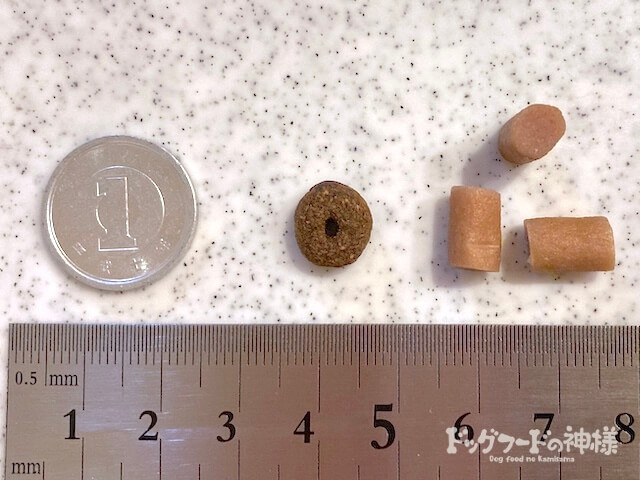 ピュアロイヤルの粒の大きさ