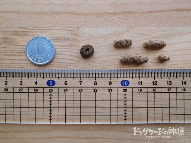 ペルシア(PELTHIA)の粒の大きさ