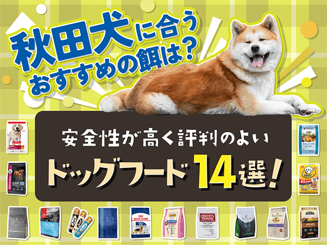 秋田犬におすすめのドッグフード記事のサムネイル